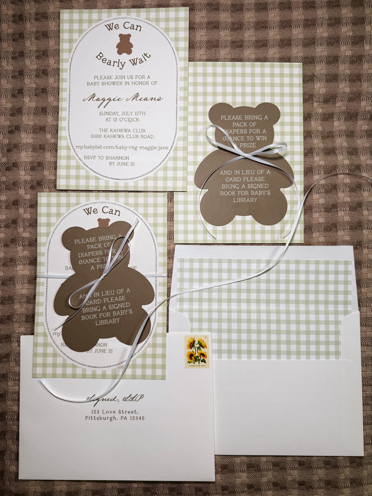 We Can Bearly Wait Baby Shower Semi-Custom Suite